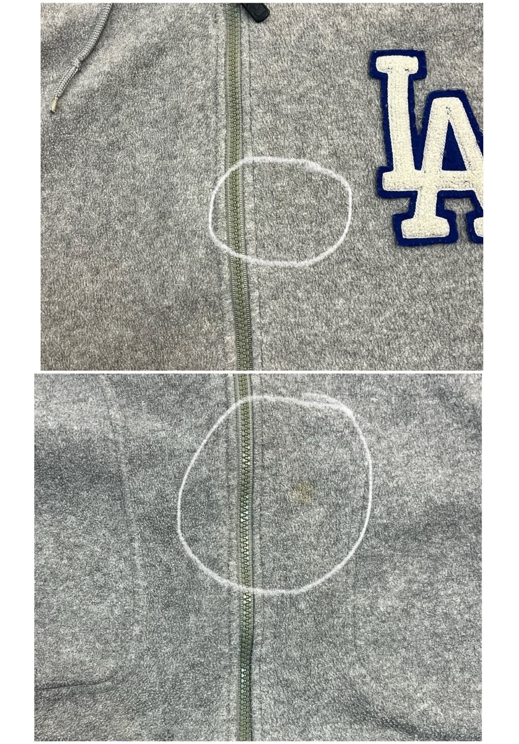 엠엘비 플리스 후드 자켓 그레이 95 #csz2471  상품이미지5