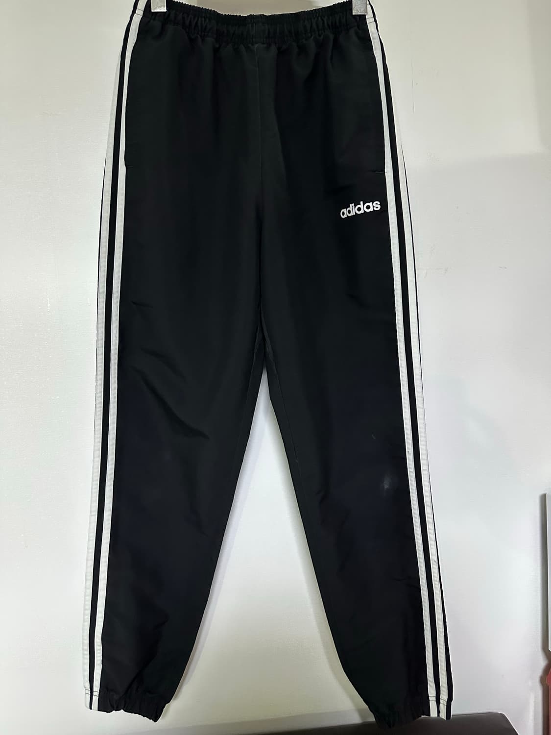 아디다스 삼선 트레이닝 바지 바스락 블랙 상품이미지1