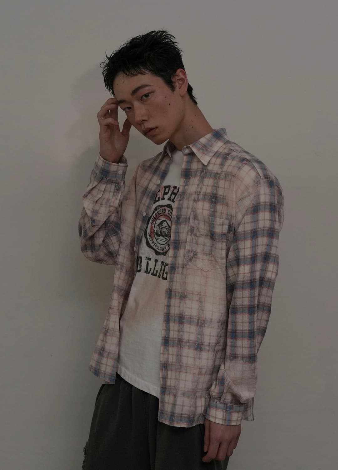 그레일즈 BLEACHED PLAID SUMMER SHIRTS 셔츠 상품이미지3