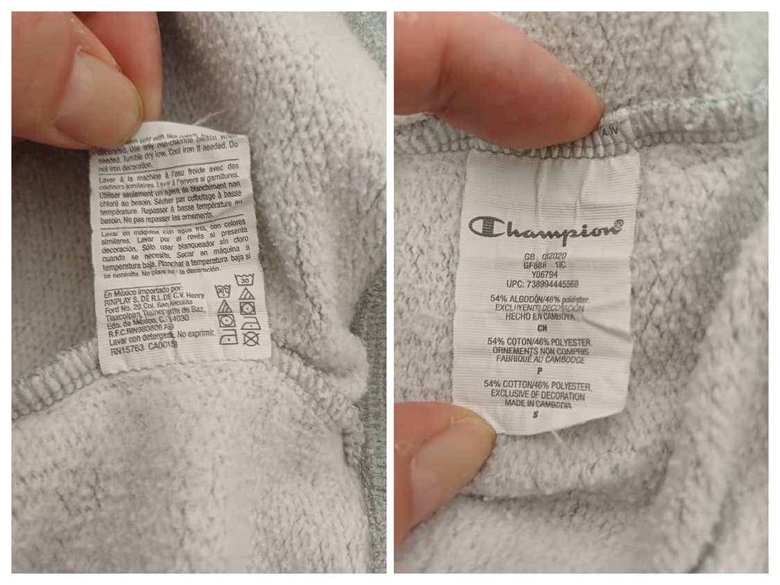 [L] 챔피언 파워블렌드 스크립트 로고 맨투맨 (그레이) 상품이미지7