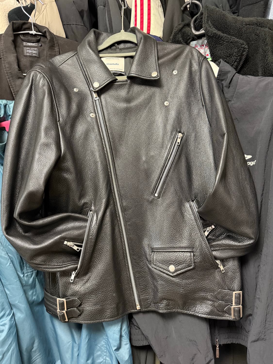 비바스튜디오 가죽 라이더자켓 상품이미지2