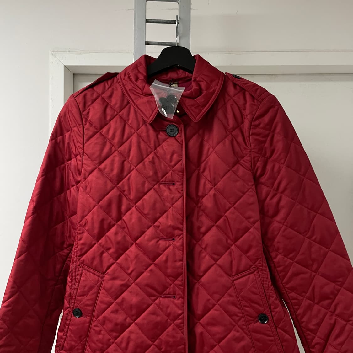 버버리 퀄팅 자켓 레드 M(W) 상품이미지2