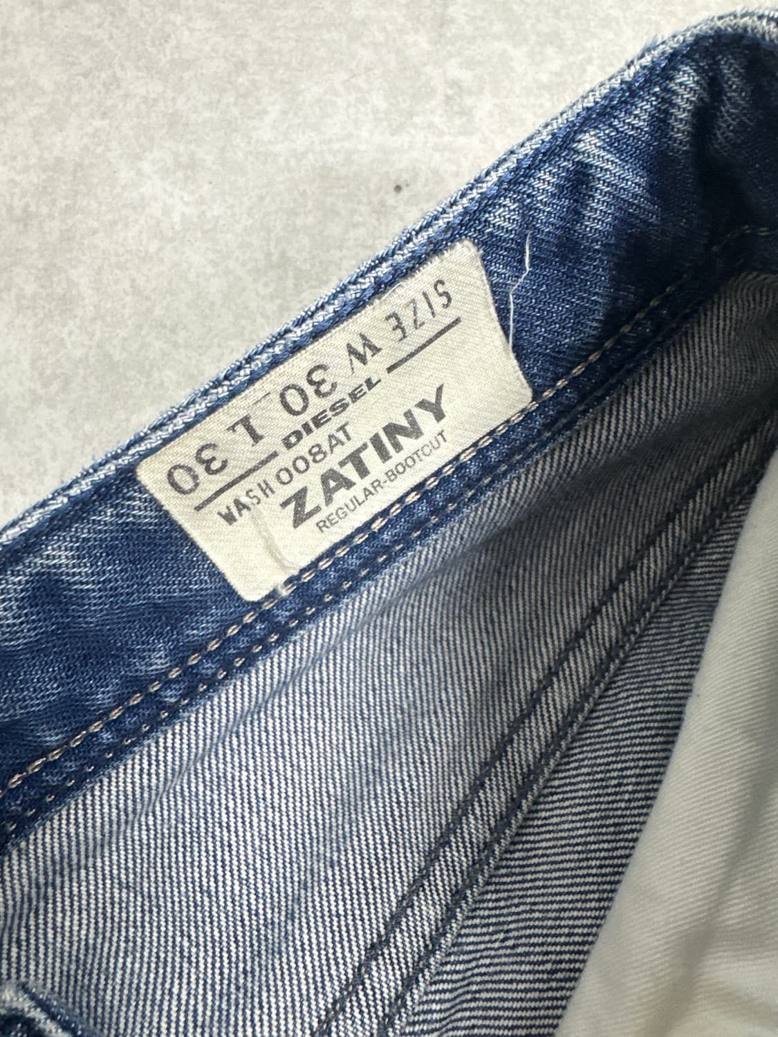 디젤 ZATINY 워싱 부츠컷 상품이미지6