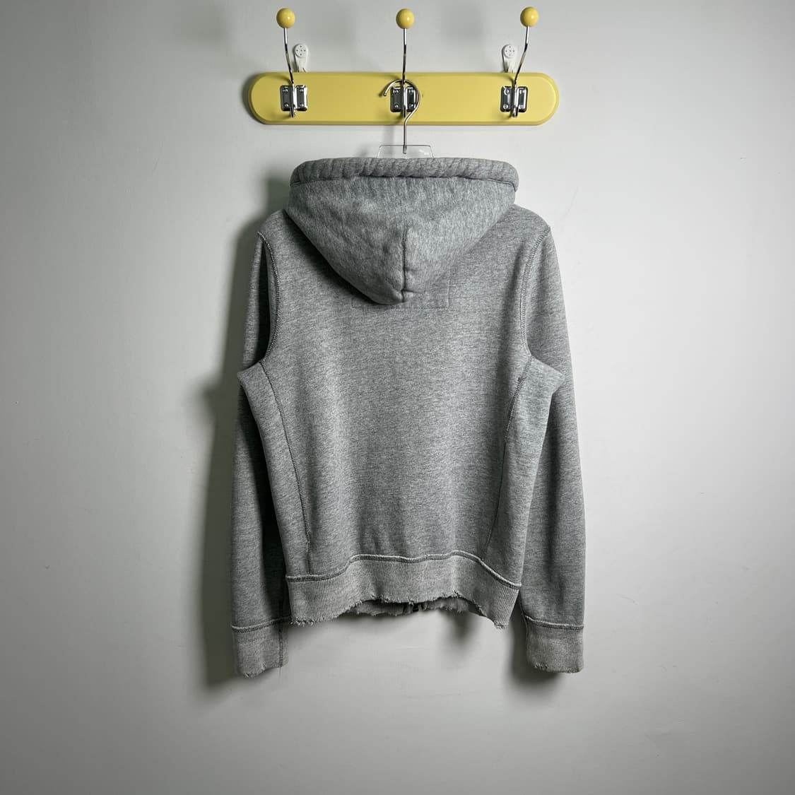 아베크롬비 그레이 센터 로고 빈티지 후드집업 S 상품이미지2