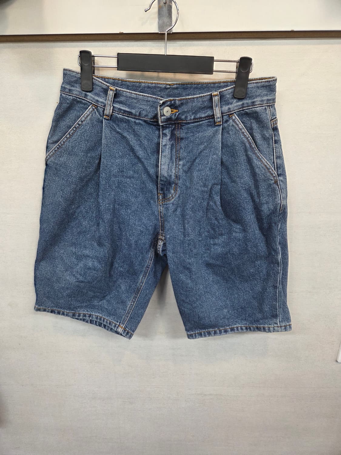 유니폼브릿지 원턱 데님반바지 m 대략 30 상품이미지1