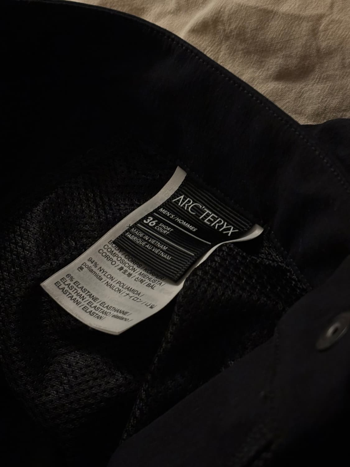 아크테릭스 감마 퀵드라이 팬츠 숏 36 블랙 상품이미지5