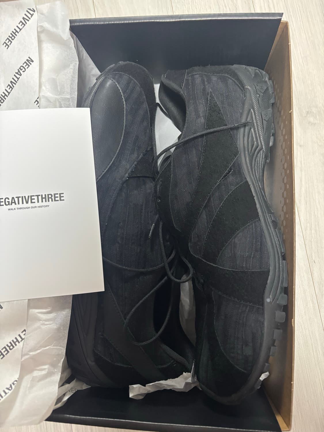 네거티브쓰리 Asymmetry No.3 Sneakers_Black 280 상품이미지1