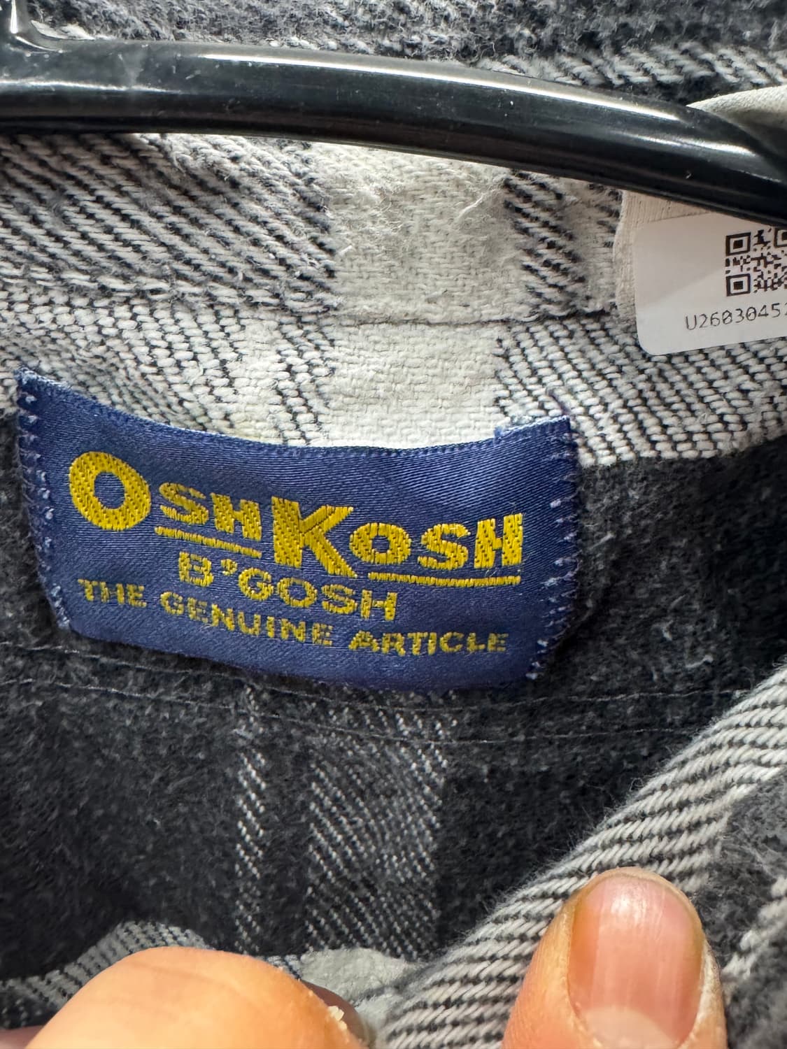 OSHKOSH 빈티지 체크 셔츠(made in USA) 상품이미지4