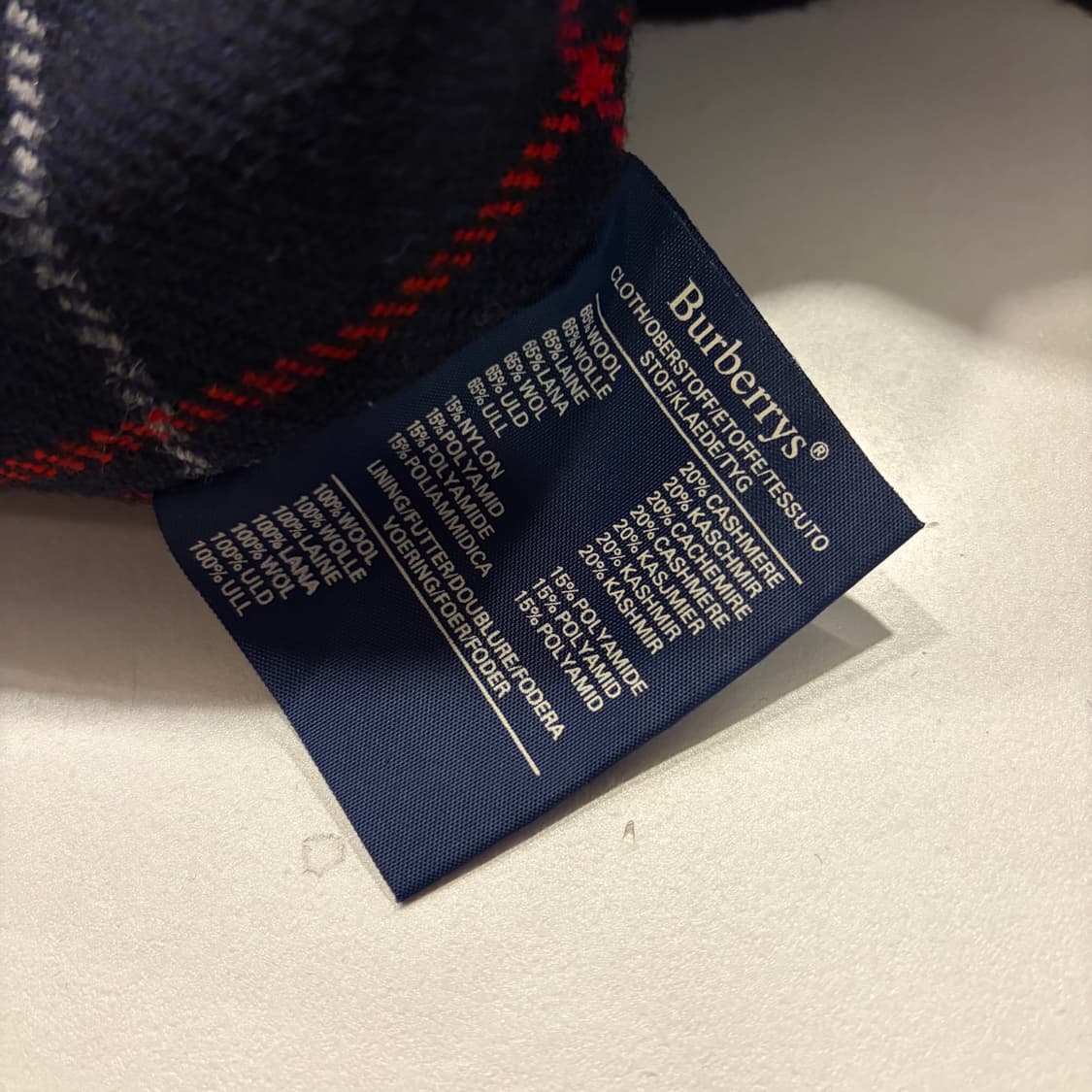 버버리 울 캐시미어 네이비 블루종 자켓 D109 상품이미지7