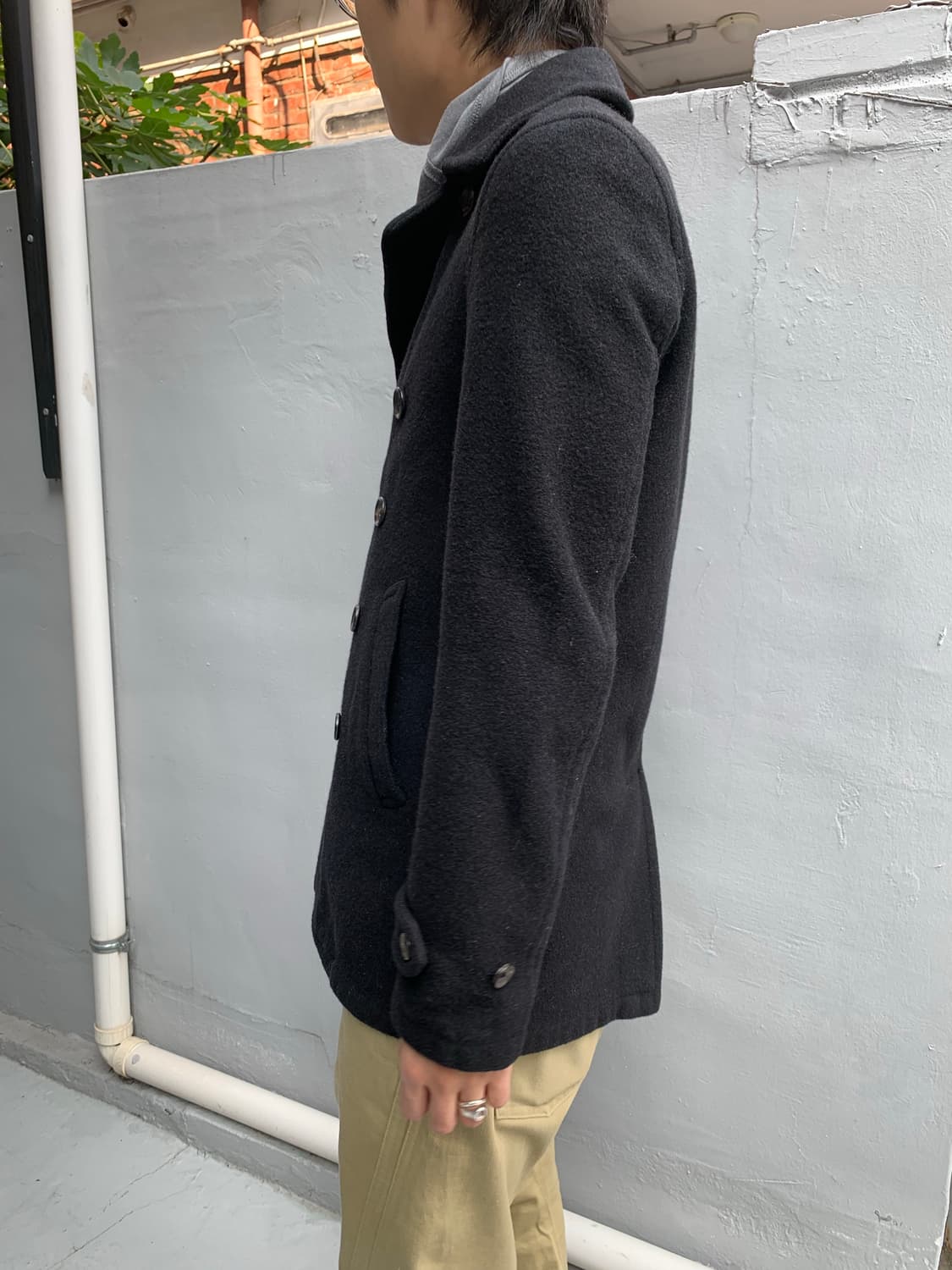 꼼데가르송 h&m 더플 코트 상품이미지5