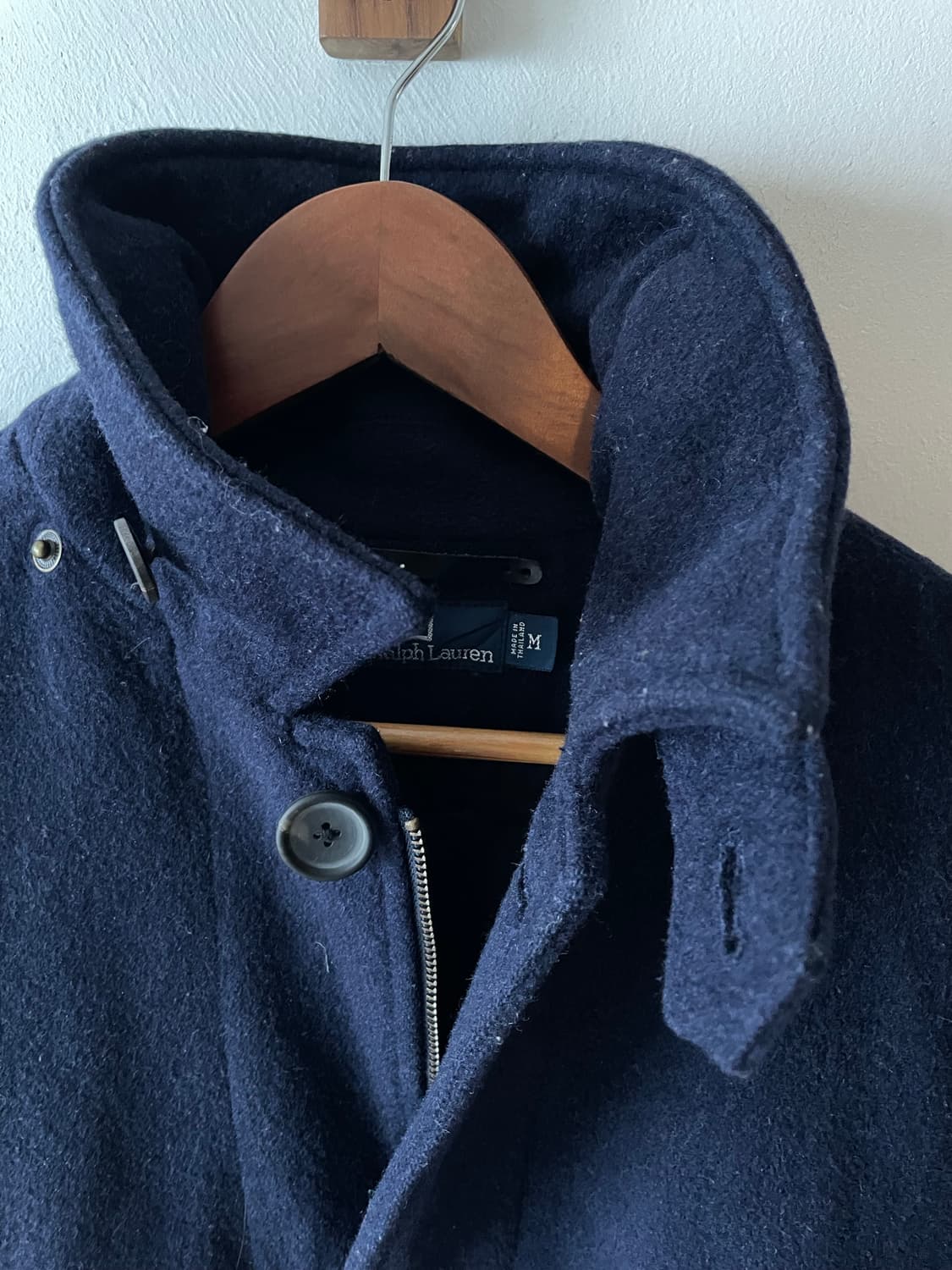 90-00's Vintage Polo Melton Wool Coat 상품이미지5