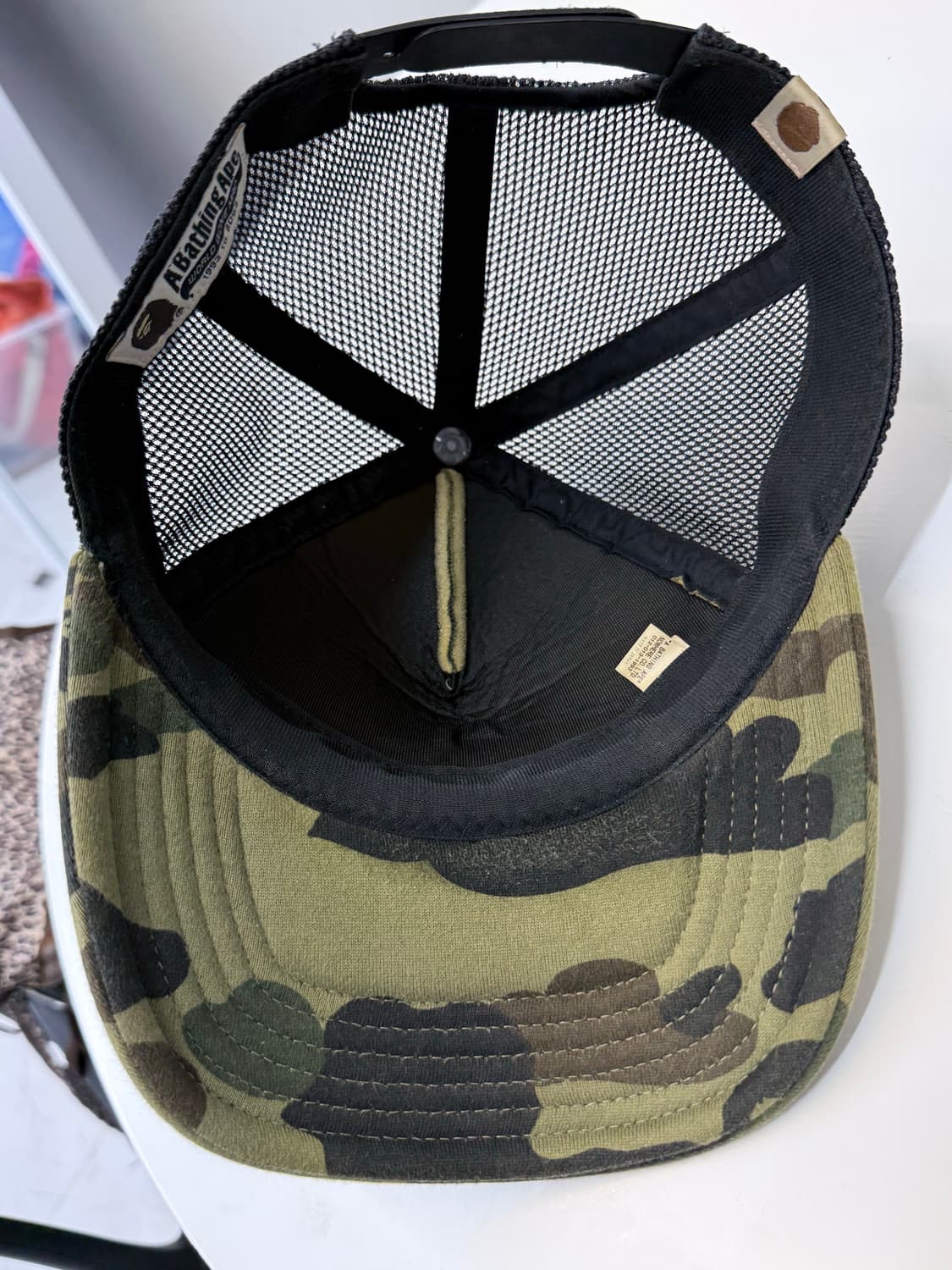 베이프(BAPE) 1ST 카모 베이프 스타 메쉬 캡 상품이미지4