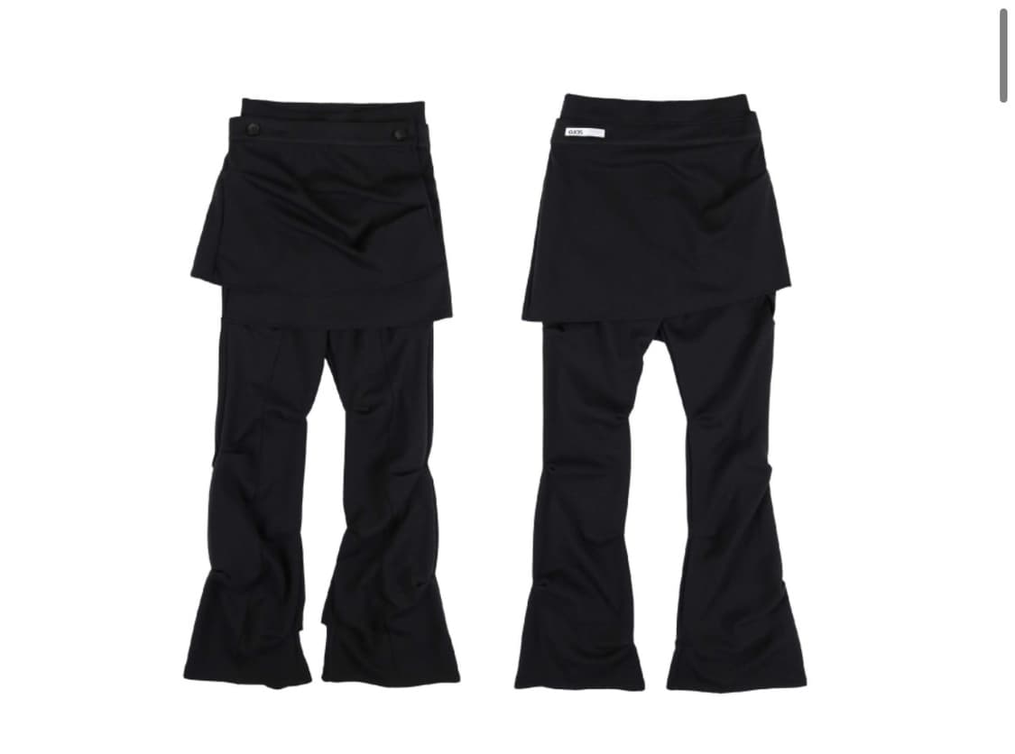 오호스 ojos 랩 오버 턱 팬츠 스커트 팬츠 상품이미지1