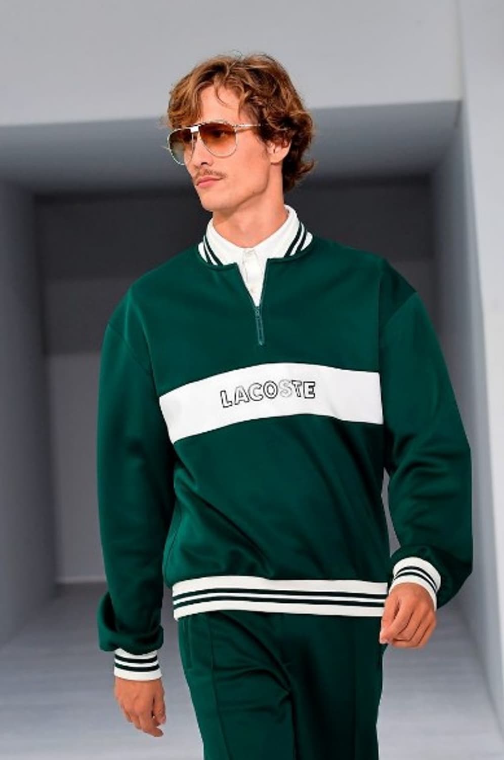 라코스테 헤리티지 아노락 반집업 스웻 셔츠  상품이미지1