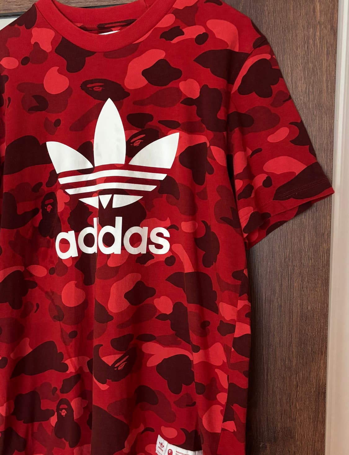 베이프X아디다스 콜라보 티셔츠 상품이미지1