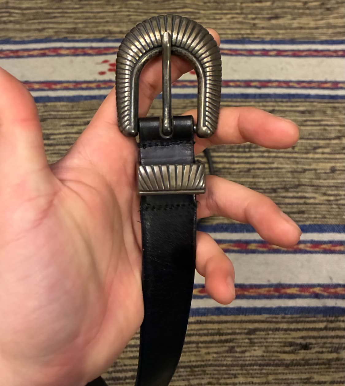 (28~32)ZARA 자라 리얼 레더 웨스턴벨트 가죽벨트 상품이미지2