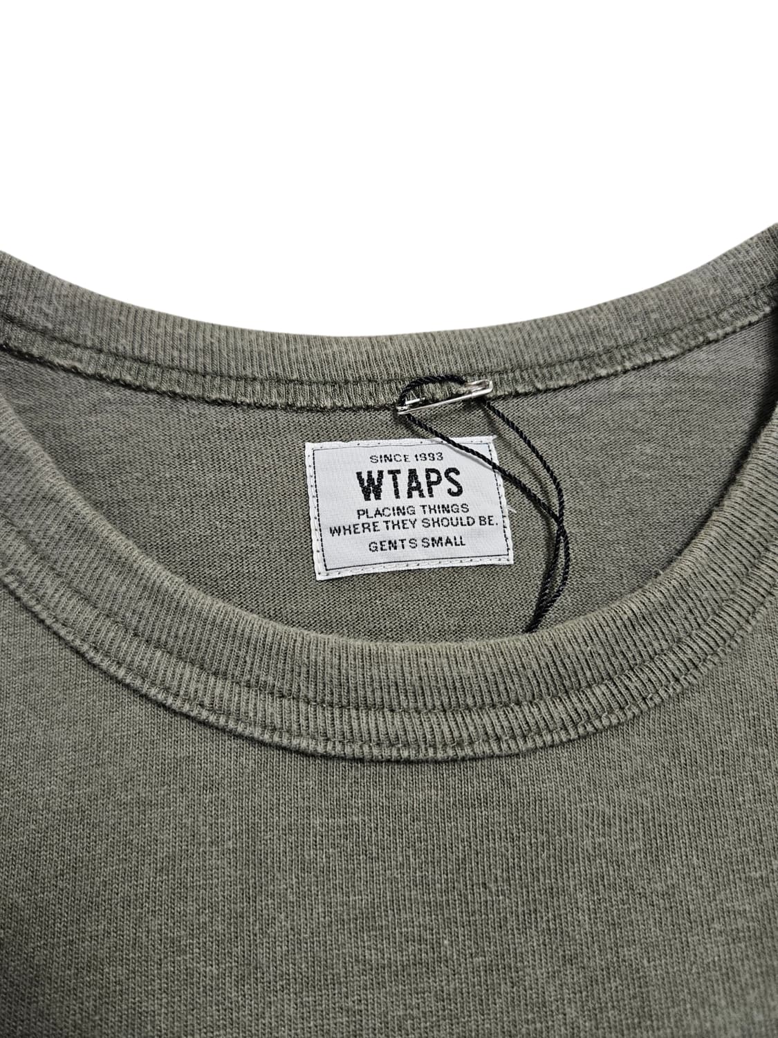 더블탭스 로고 반팔티 카키 상품이미지7