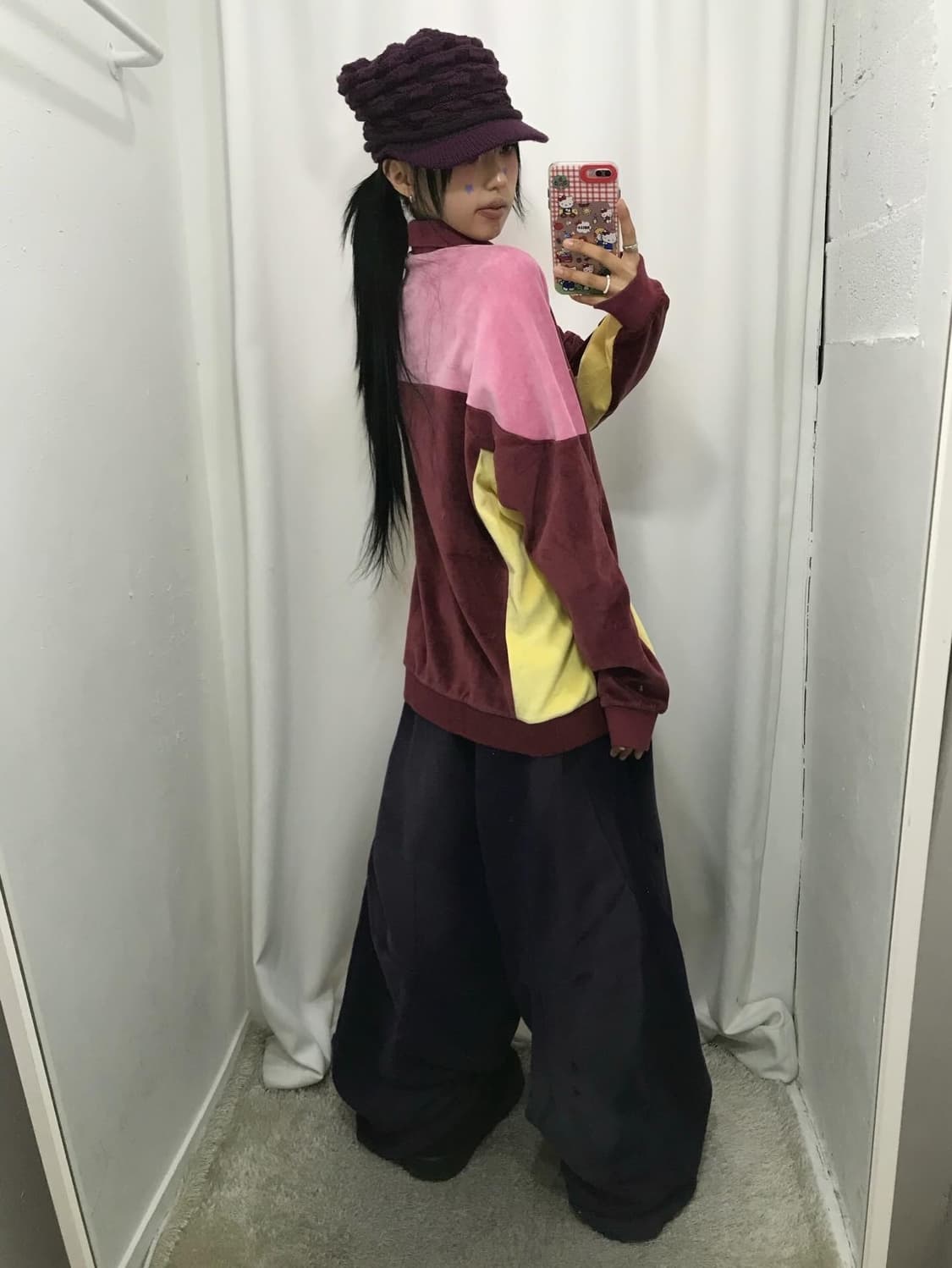 Supreme Paneled Velour L/S Polo - 22Fw 상품이미지2