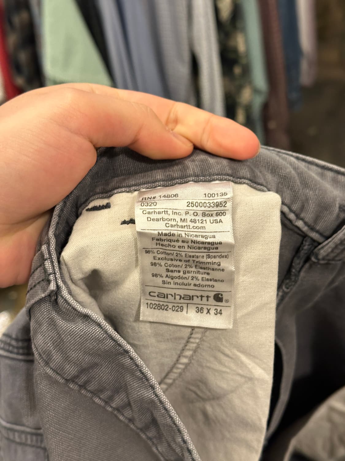 Carhartt 칼하트 더블니 릴렉스핏 워크팬츠 36x34 상품이미지4