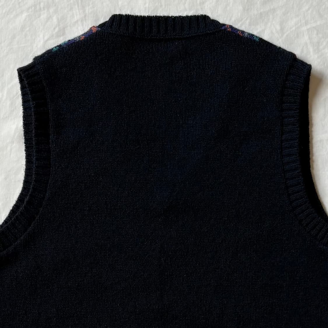70s USA 펜들턴 페어아일 울 니트 베스트( L / 102) 상품이미지7