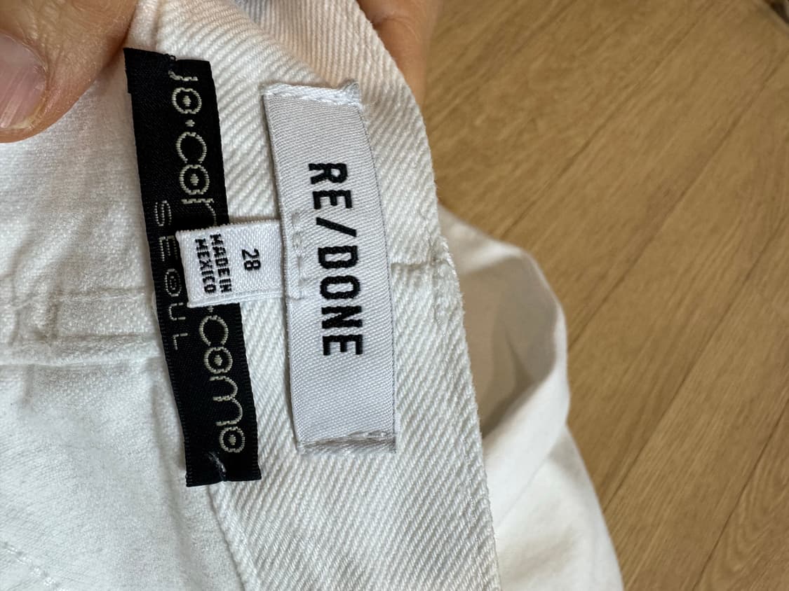 re/done 리던 화이트 데님 상품이미지3