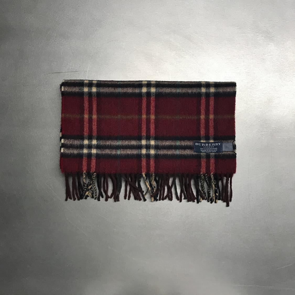버버리 정품 캐시미어 머플러 레드 상품이미지2