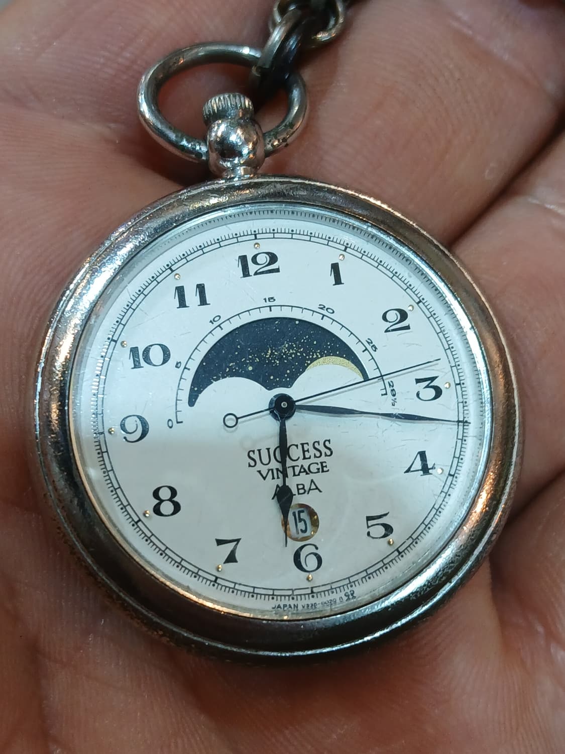 90년대 SEIKO ALBA SUCCES 문페이즈 회중시계 상품이미지2