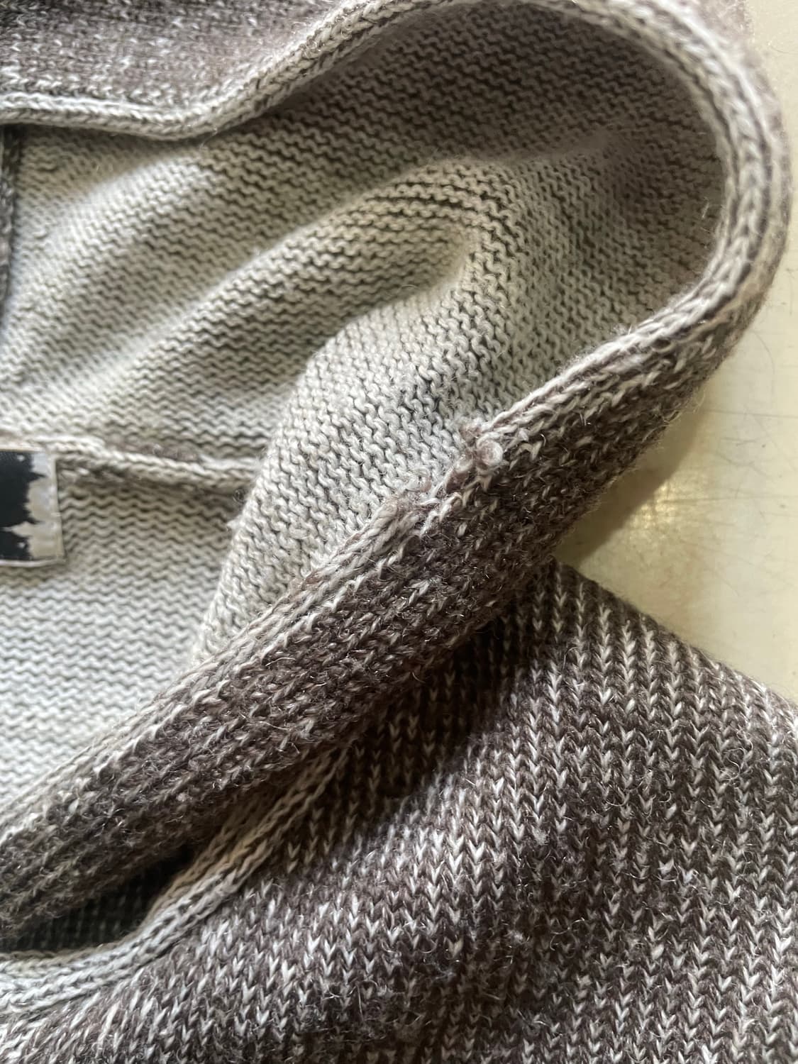 Beams 빔즈 니트 후드 집업 M 상품이미지4