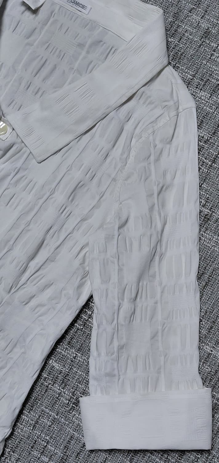 [MADE IN ITALY] NARACAMICIE 입체 링클 7부 셔츠 상품이미지3