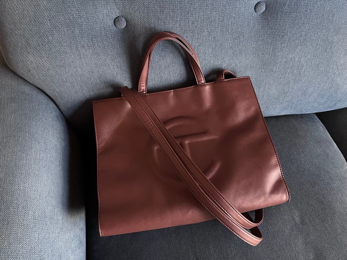 텔파 쇼퍼백 미디움 초콜릿 상품이미지1