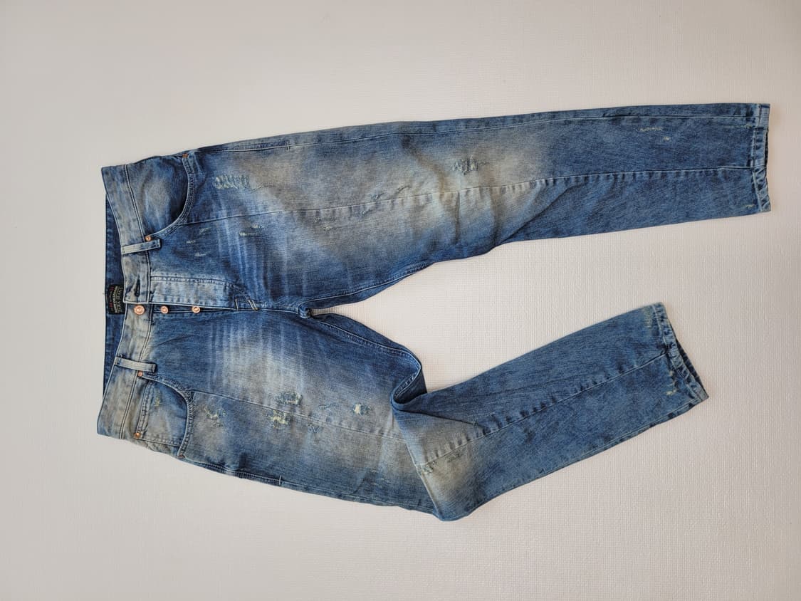 자라 ZARA 남자 빈티지 워싱 청바지 34 블루 상품이미지1