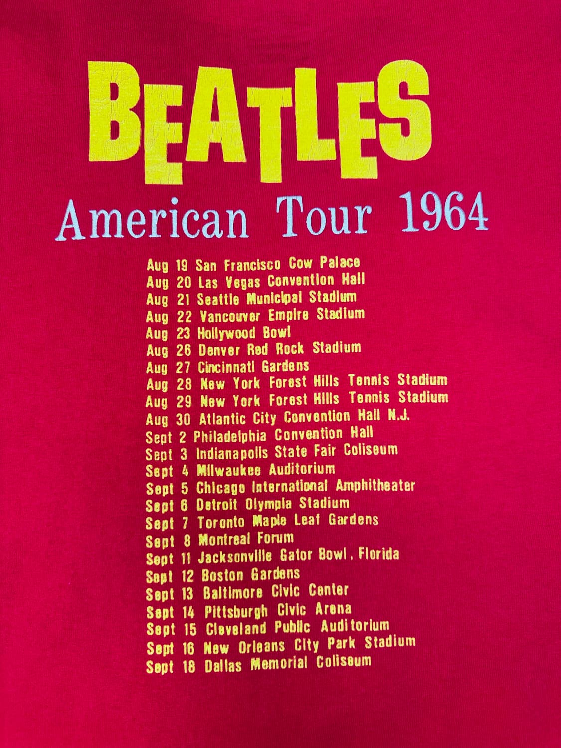 빈티지 00s 비틀즈 BEATLES 투어 티셔츠 2XL 상품이미지6