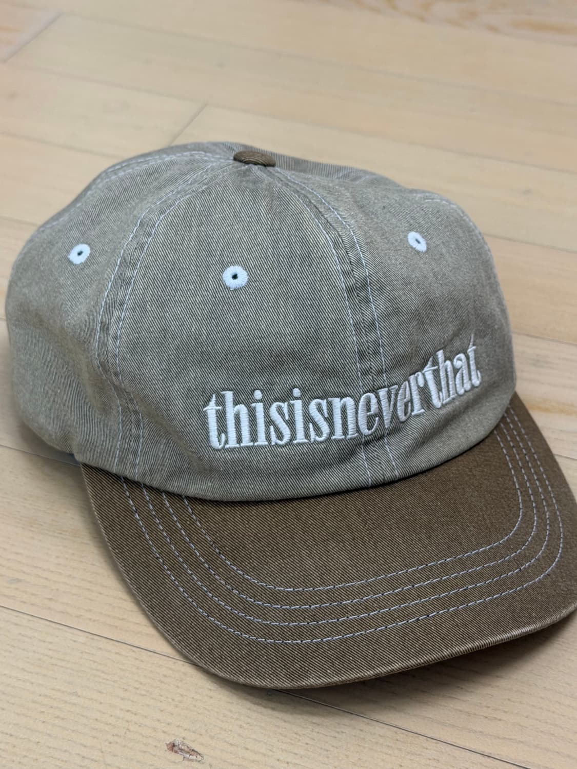 디스이스네버댓 카키 볼캡 상품이미지2