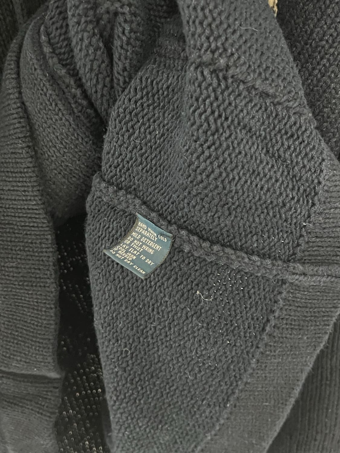 폴로 랄프로렌 RL 린넨 코튼 숄카라 니트 가디건 상품이미지5