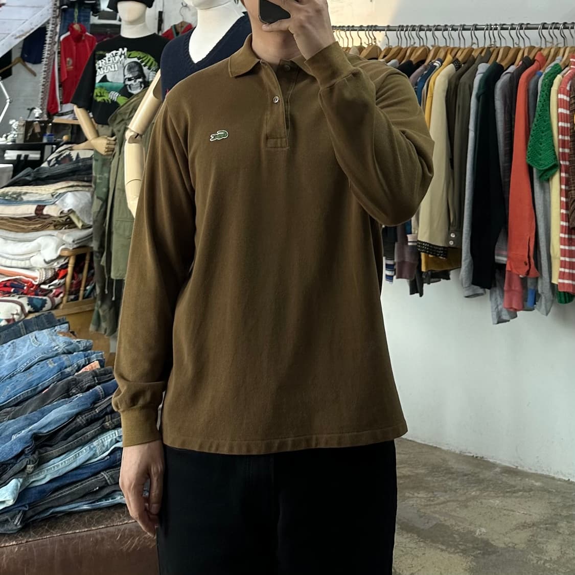 (착용컷) 라코스테 카라 티셔츠 (남성용 100) 상품이미지2