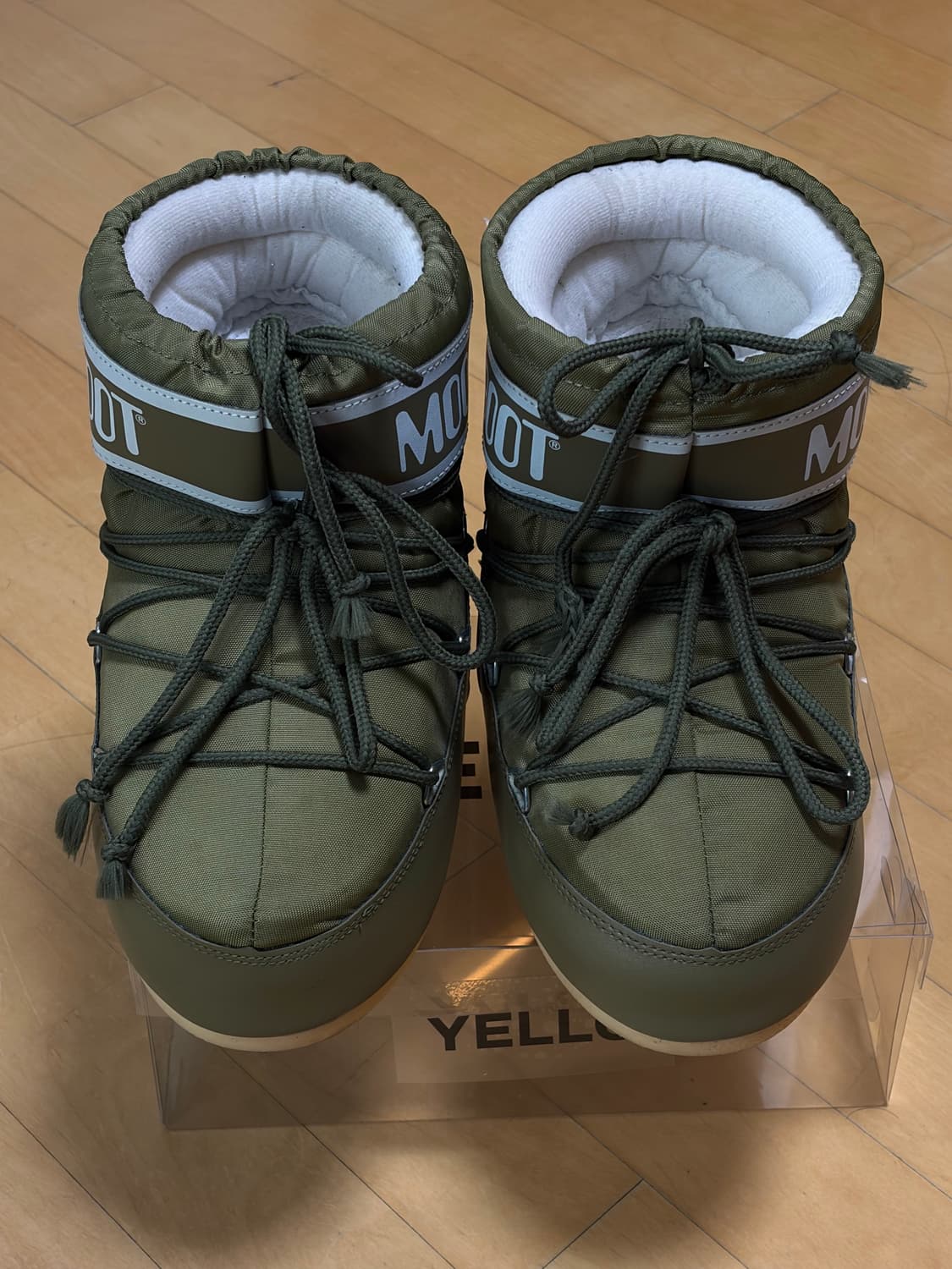 문부츠 아이콘 로우 스노우 부츠 카키 상품이미지1