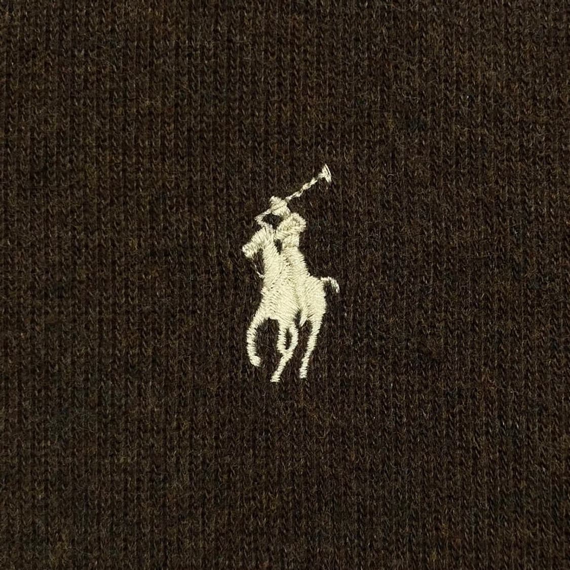 PoloRalphLauren 브라운 코튼 니트 반집업 상품이미지2