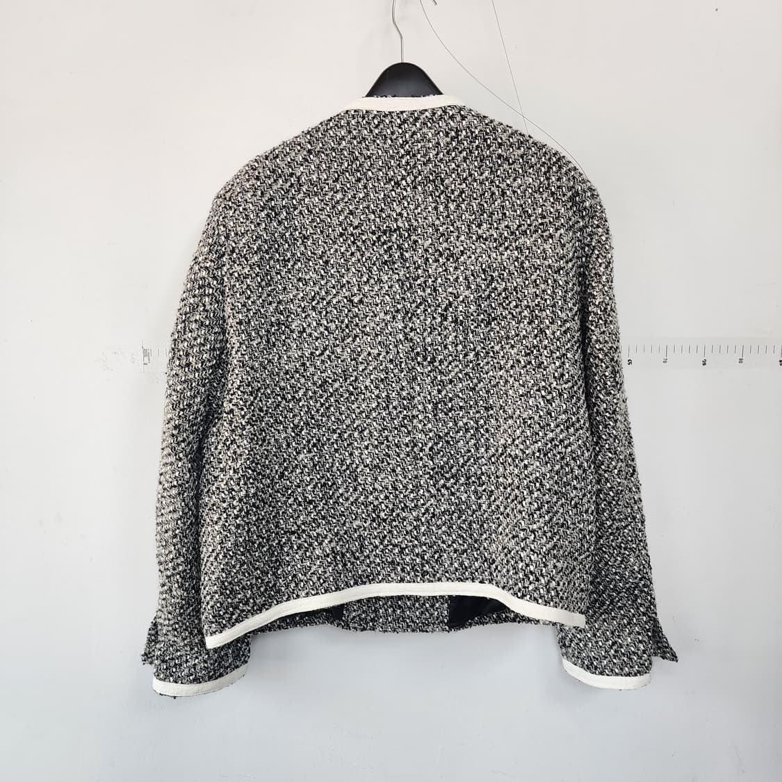 OWN 트위드 노카라 자켓 상품이미지3