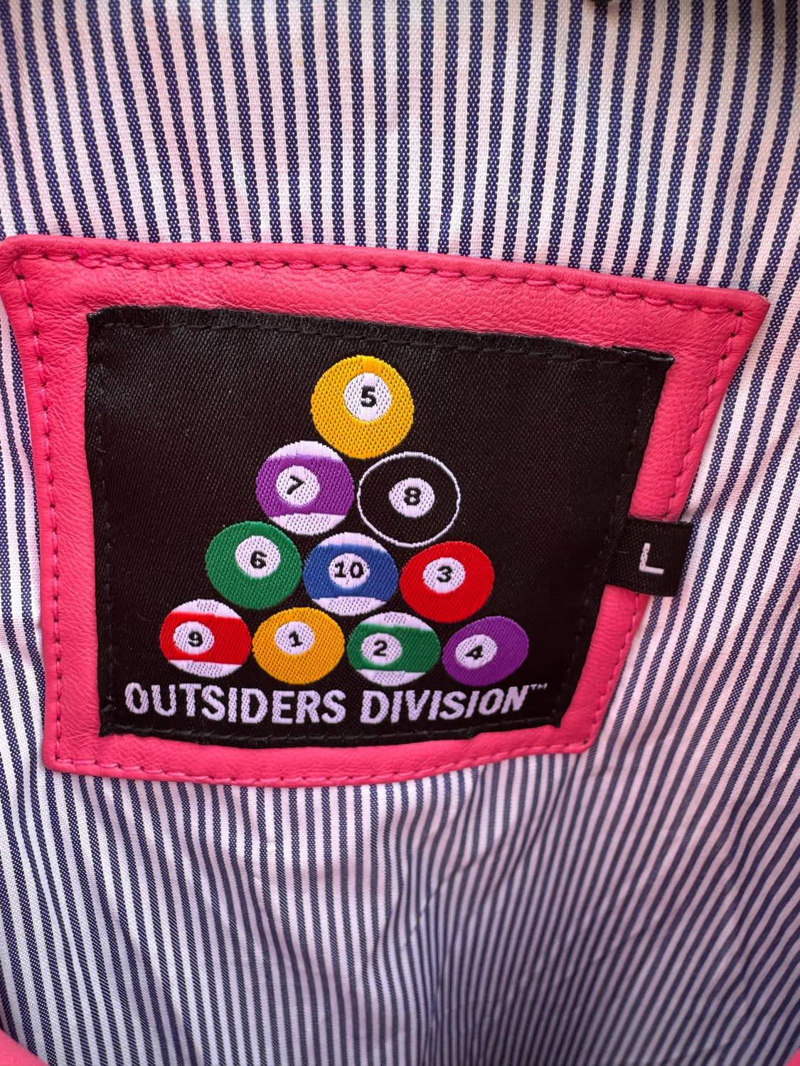 아웃사이더스 디비젼 핑크 레더 자켓 상품이미지4