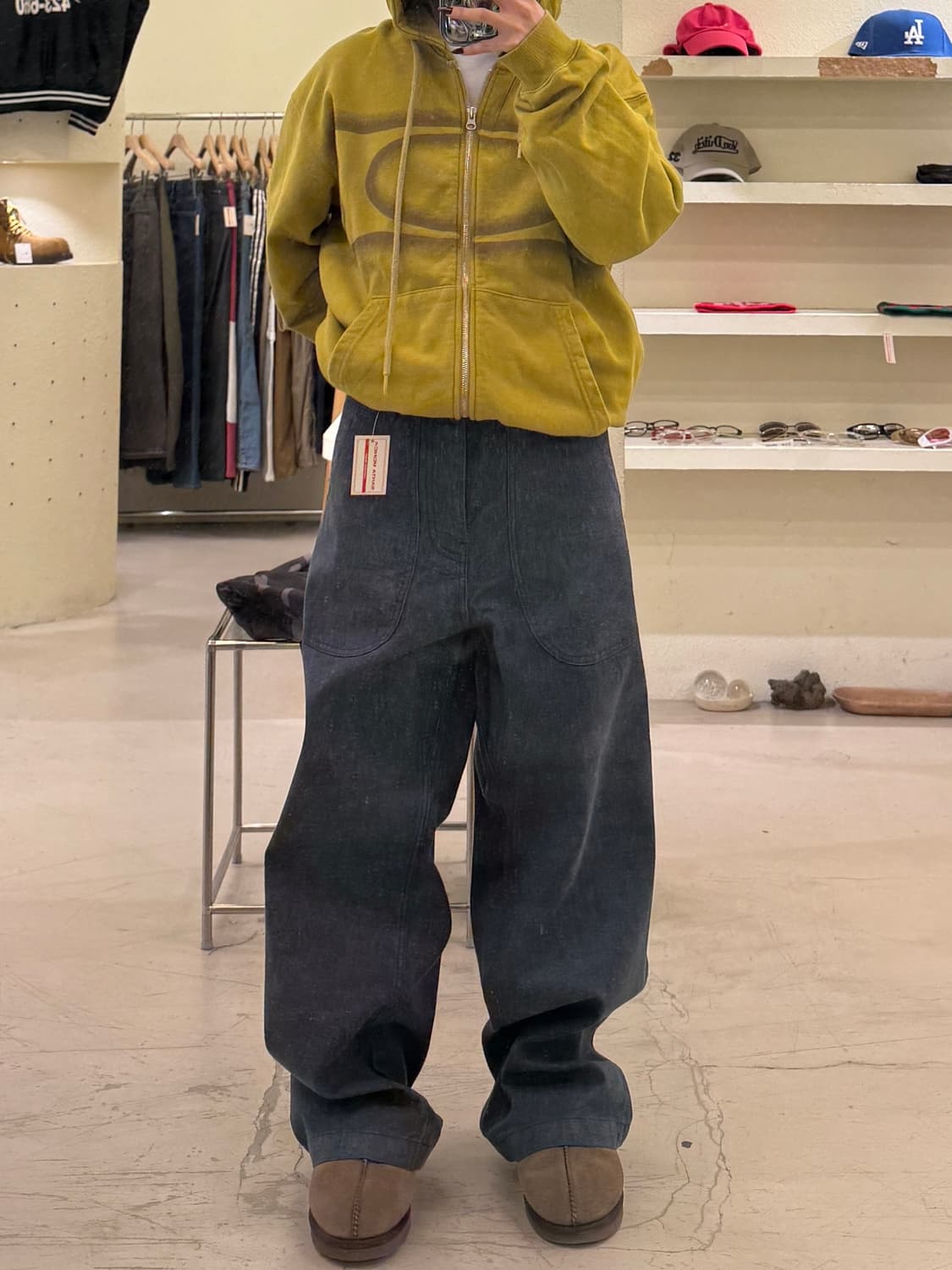 에스피오나지 쿠로키 데님 베이커 팬츠 U1365 상품이미지1