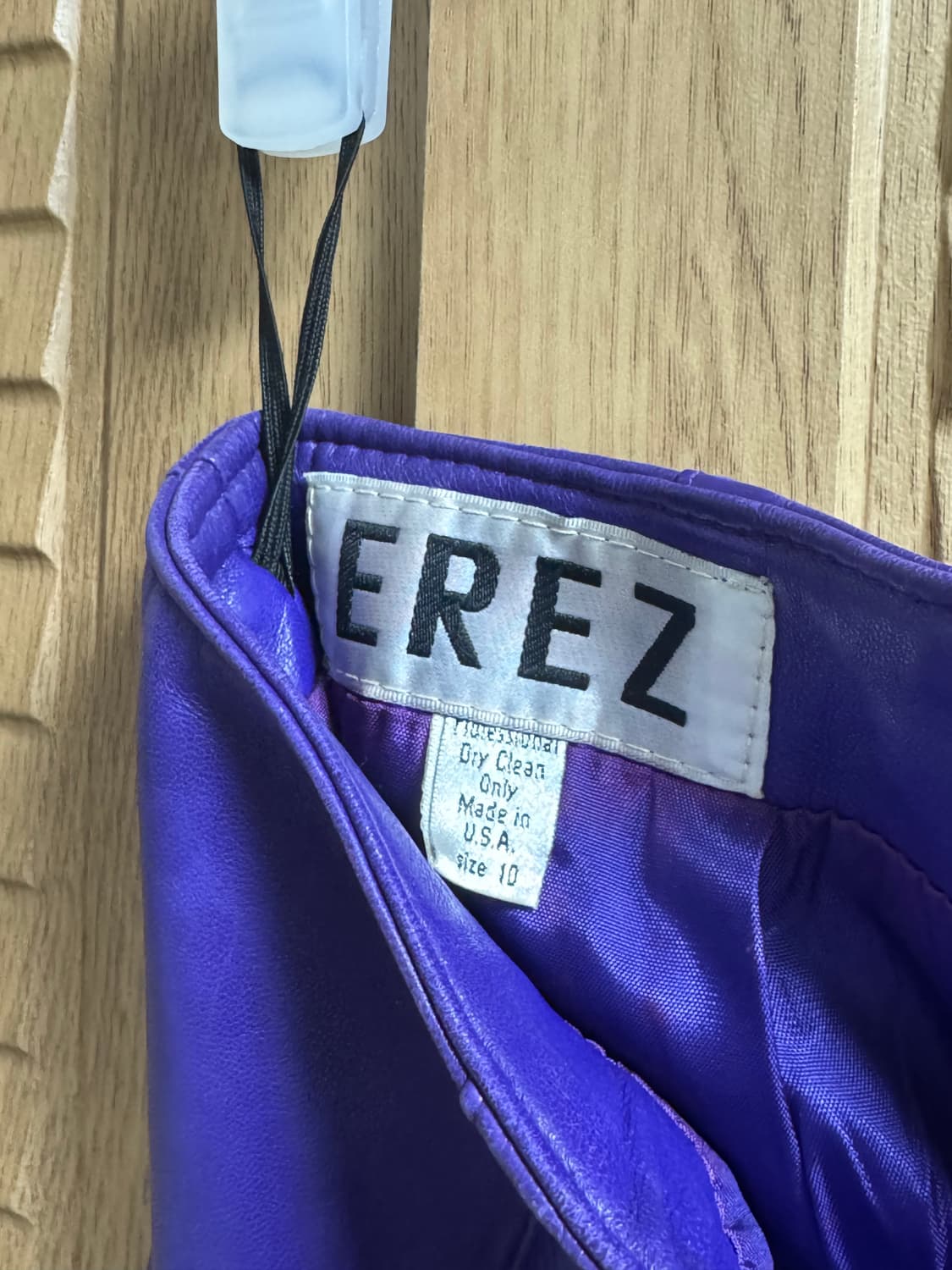 EREZ 빈티지 소가죽 레더 스커트 상품이미지4