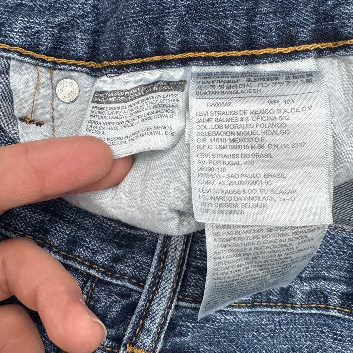 리바이스 559 새깅 워싱 스케이터 데님팬츠 상품이미지8