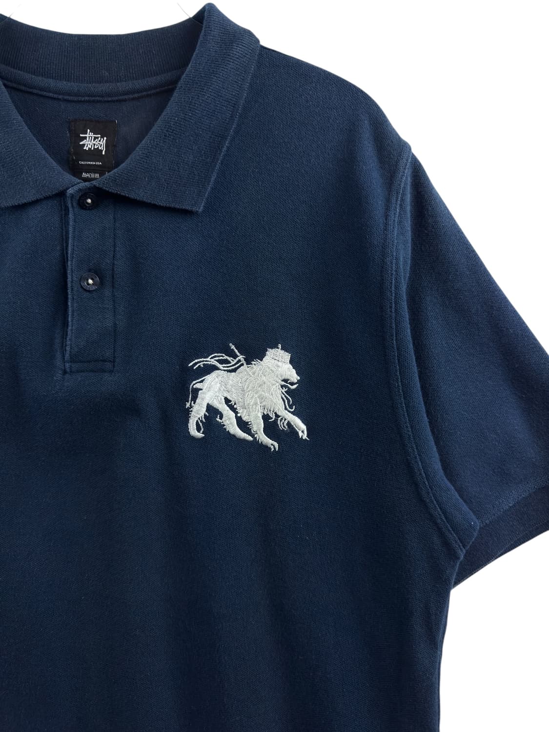 스투시 라이언 자수 네이비 카라티1220 상품이미지4