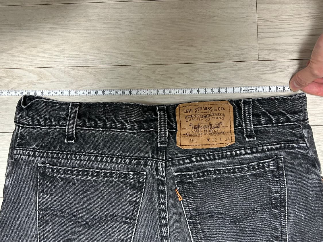 빈티지 리바이스 517 90s 흑청 usa 상품이미지5