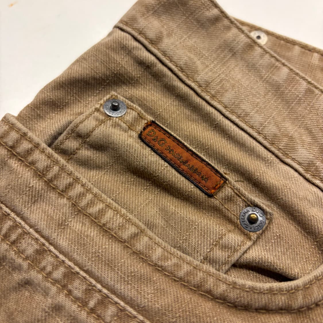 [36] 돌체앤가바나 D&G 베이지 면바지 팬츠 B839 상품이미지7