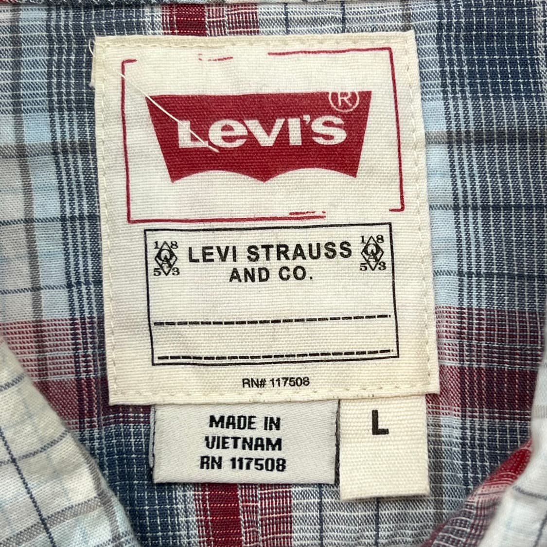 리바이스 웨스턴 체크셔츠 r3413 상품이미지5