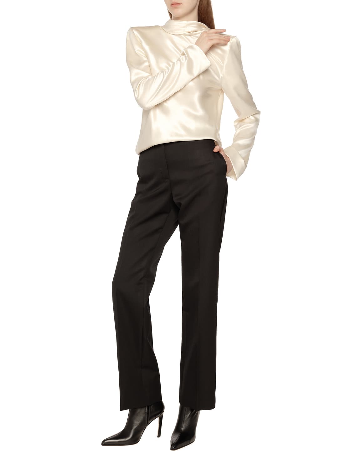 [블랙핑크 로제님 착용] 생로랑 23AW 실크 끄라페 상품이미지2