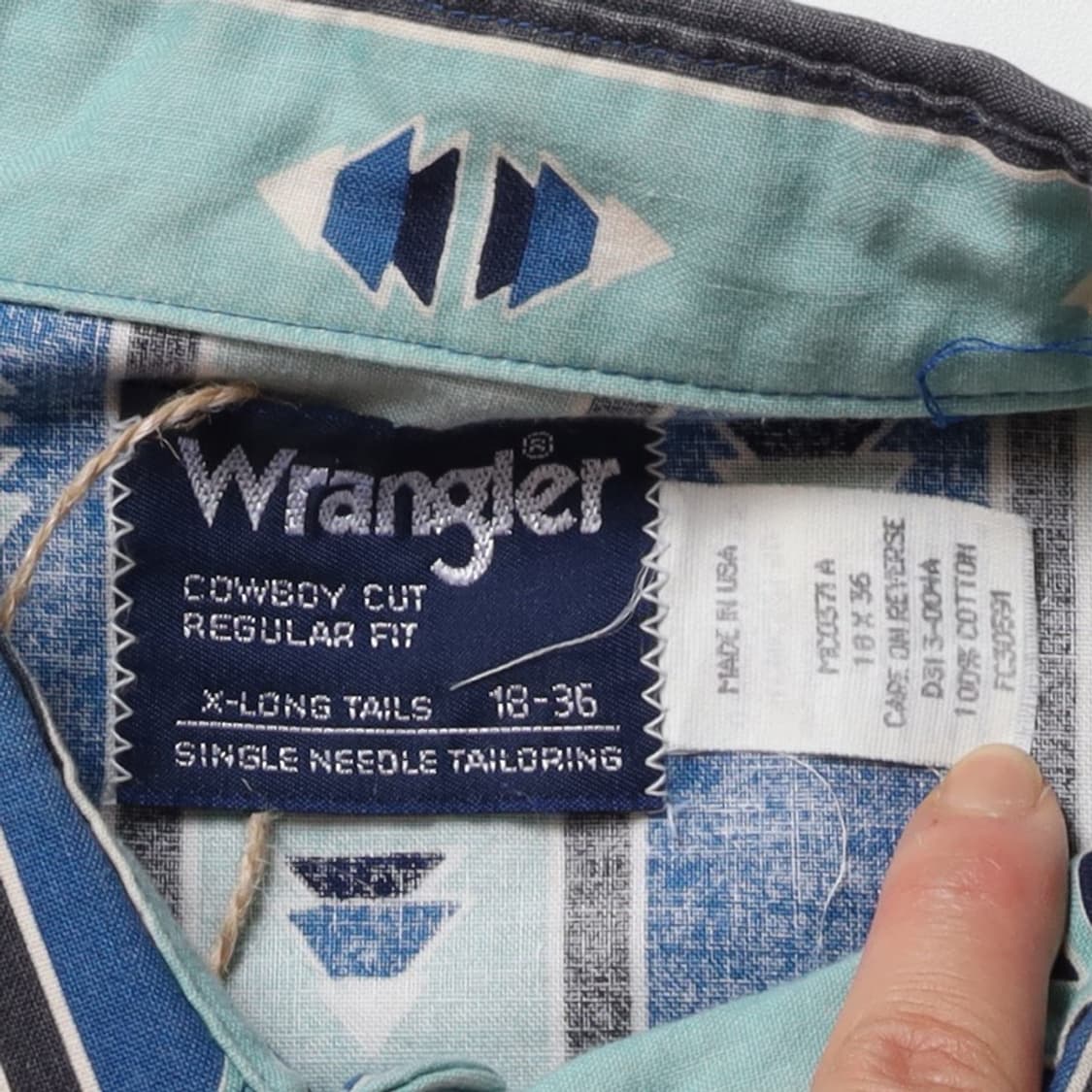 랭글러 90’s Wrangler Pattern Western Shirt  상품이미지7