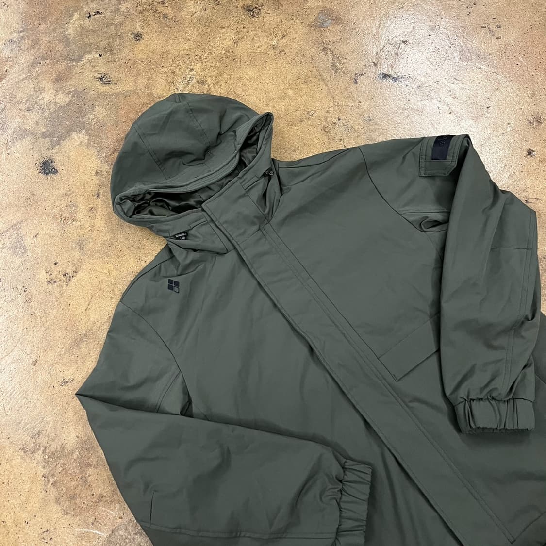 [정품/95] 몽벨 카키색 후드 자켓 b8 상품이미지1
