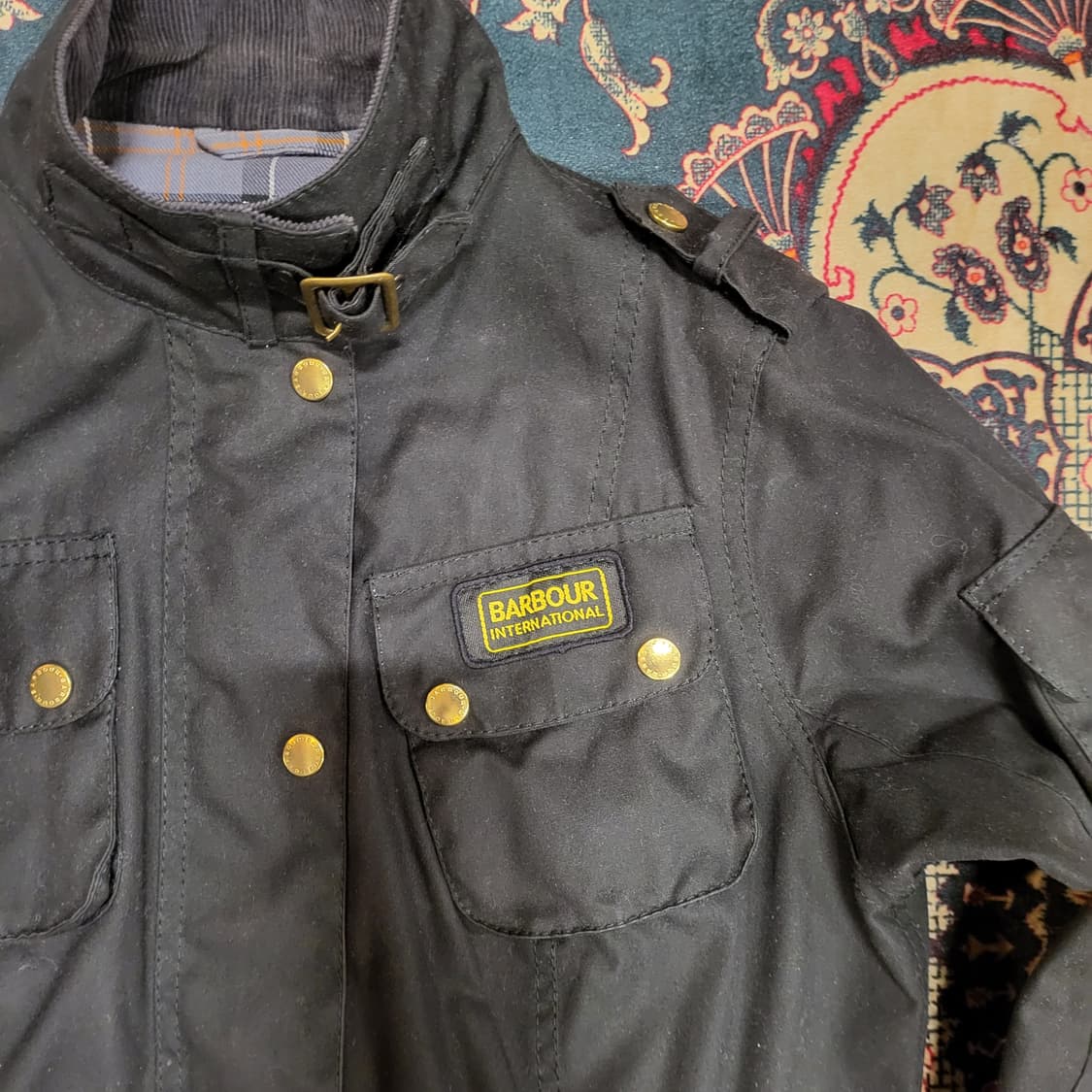 Barbour 바버 인터네셔널 왁스 자켓 (UK12) 상품이미지4